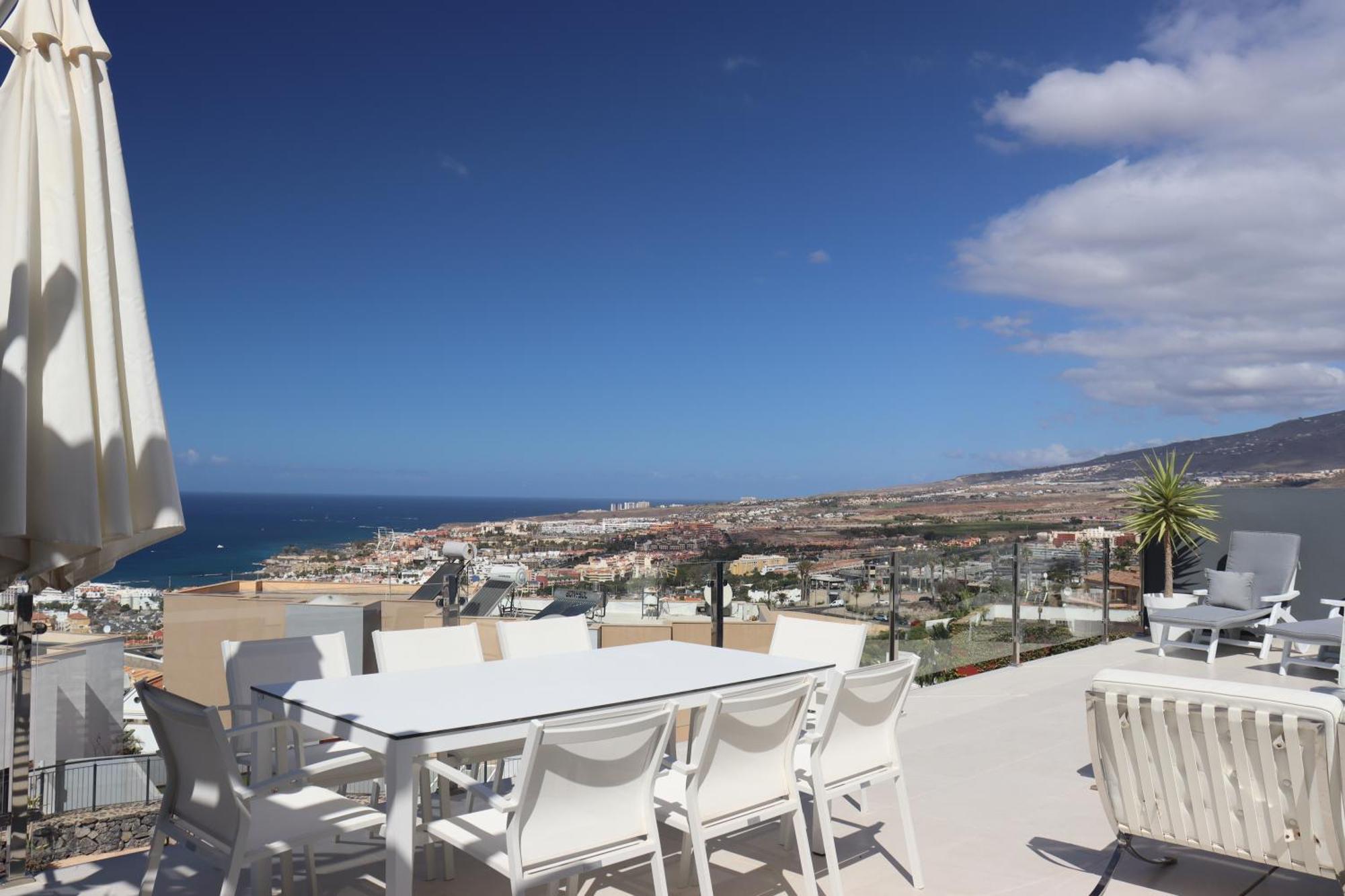 Azure Sky Villa - Panoramic Ocean View, Luxury, San Eugenio Costa Adeje  ภายนอก รูปภาพ
