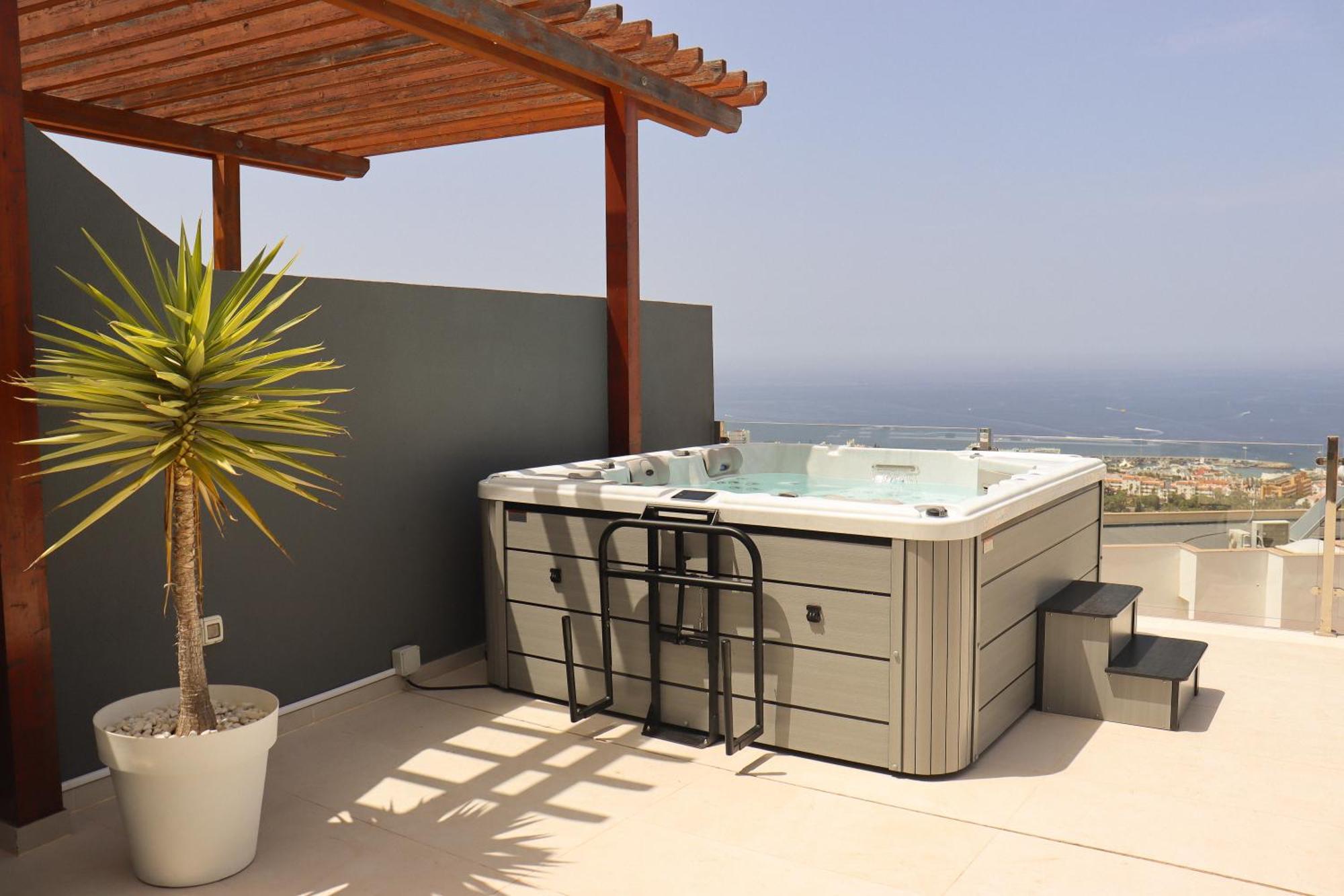 Azure Sky Villa - Panoramic Ocean View, Luxury, San Eugenio Costa Adeje  ภายนอก รูปภาพ