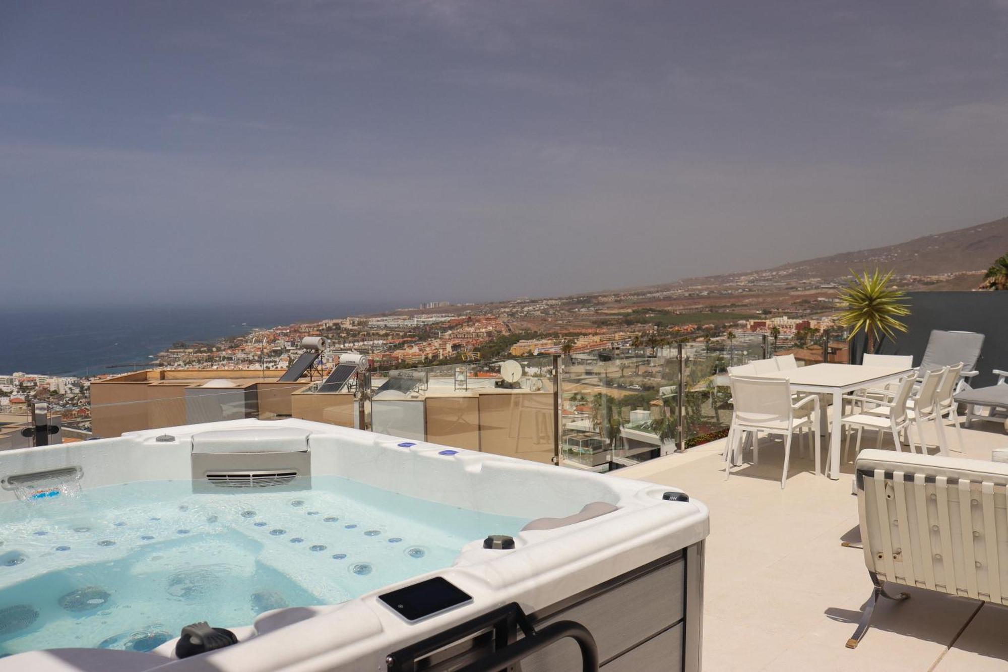 Azure Sky Villa - Panoramic Ocean View, Luxury, San Eugenio Costa Adeje  ภายนอก รูปภาพ